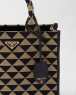 Small Prada Symbole Embroidered Fabric Handbag - Image 2