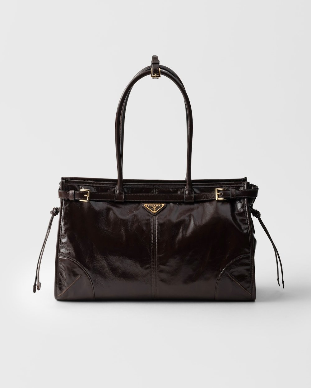 660029806e754647b917bb1bee09eb12.jpg Prada Bonnie Large Leather Handbag - Image 1