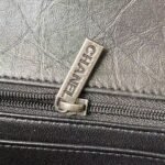 Chanel 23A Classic Mini 2.55 Flap Bag Black Distressed Calfskin Ruthenium Hardware - Image 7