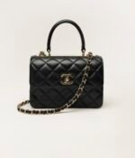 CHANEL MINI FLAP BAG WITH TOP HANDLE - Image 3