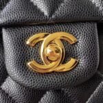 Chanel Small Classic Handbag Caviar Gold Hardware - Image 3