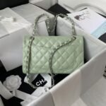Chanel Small Classic Handbag Caviar Silver Hardware - Image 2