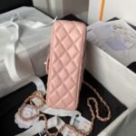 Chanel 24A AS4924 Mini Flap Bag With Top Handle Pink - Image 4