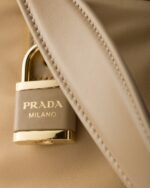 Prada Aimée Large Re-Nylon and Leather Shoulder Bag With Padlock - Image 2