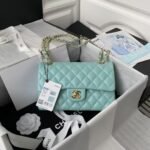 Chanel Small Classic Handbag Caviar Gold Hardware