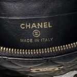 Chanel 24B AP3354 Calfskin Chain Clutch Black - Image 8