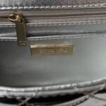 Chanel AS4648 Flap Bag Star Coin Purse Mirrored Calfskin Metallic Calfskin & Gold Metallic Silver - Image 9
