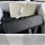 Chanel Classic 11.12 Handbag Caviar Gold Hardware Burgundy Interior - Image 5