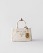 Small Linen Blend Handbag