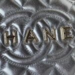 Chanel 24C AS4579 Star Bag Metallic Silver Lambskin Gold Hardware - Image 3