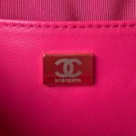 Chanel 24C AS4579 Star Bag Fuchsia Satin Gold Metal Hardware - Image 8