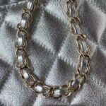 Chanel 24C AS4579 Star Bag Metallic Silver Lambskin Gold Hardware - Image 6