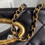 Chanel 24B AS5038 Lambskin Clutch Black - Image 8