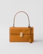 Prada Soft Sound Medium Leather Shoulder Bag