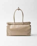 Prada Bonnie Large Leather Handbag - Image 4