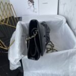 Chanel 24B AS5129 Metallic Lambskin Butterfly Evening Bag Black - Image 5