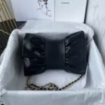 Chanel 24B AS5129 Metallic Lambskin Butterfly Evening Bag Black - Image 2