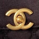Chanel AS4416 Mini Shopping Bag Velvet and Black Calfskin Gold-Tone Metal Black - Image 3