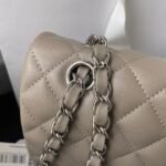 Chanel Classic 11.12 Handbag Silver Hardware - Image 3