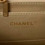 Chanel AS5011 Flap bag Shiny Lambskin Imitation Pearls & Gold-Tone Metal White - Image 7