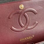 Chanel Classic 11.12 Handbag Caviar Gold Hardware Burgundy Interior - Image 8