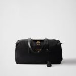 Large Re-Nylon Top-Handle Bag With Padlock