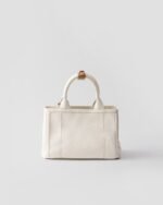 Small Linen Blend Handbag - Image 6