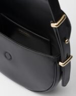 Prada Arqué Leather Shoulder Bag With Flap - Image 4