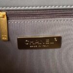 Chanel 24C AS4638 19 Hobo Bag Grey Lambskin Mixed Metal Hardware - Image 8