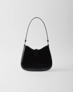 Prada Cleo Brushed Leather Shoulder Bag With Clasp Closure - Image 5