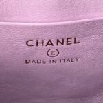 Chanel 24C AP3573 Mini Backpack Lambskin Gold Metal Purple - Image 9