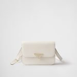 Saffiano Leather Flap Shoulder Bag
