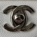 Chanel Small Classic Handbag Caviar Silver Hardware - Image 3