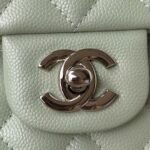 Chanel Small Classic Handbag Caviar Silver Hardware - Image 3