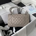 Chanel Classic 11.12 Handbag Silver Hardware - Image 2
