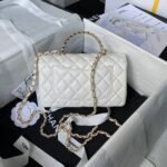 Chanel 24A AS4924 Mini Flap Bag With Top Handle White - Image 2