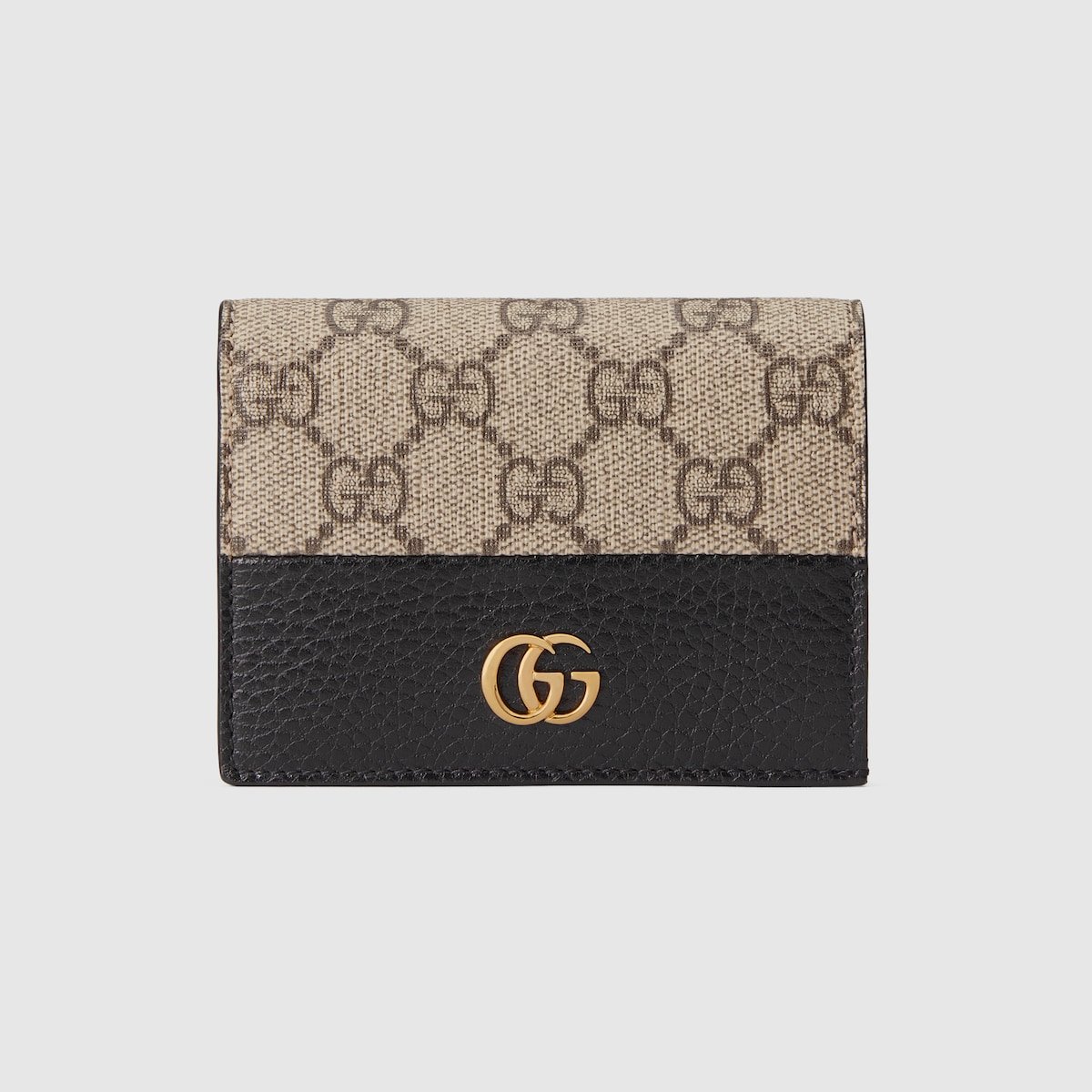 b89a9798930541cf8a385a8aff79857e.jpg GG Marmont Bi-Color Card Case Wallet - Image 1