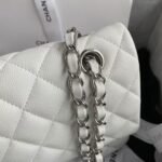 Chanel Classic 11.12 Handbag Caviar Silver Hardware - Image 3