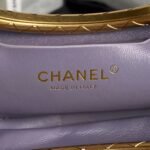 Chanel 24B AS5038 Lambskin Clutch Purple - Image 7