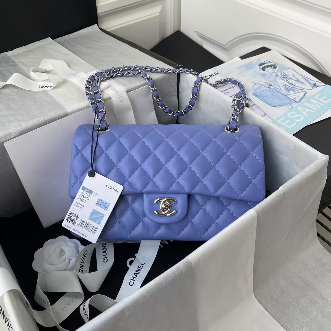 c41b77854bd84fd7a7f4be7c9572db43.jpg Chanel Classic 11.12 Handbag Silver Hardware - Image 1