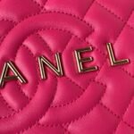 Chanel 24C AS4579 Star Bag Fuchsia Satin Gold Metal Hardware - Image 3