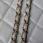 Chanel 24S AP4000 Mini Clutch With Chain Crossbody Bag Grey Caviar Light Gold Hardware - Image 6