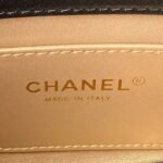 Chanel AS4986 Mini Flap bag Shiny Lambskin Imitation Pearls & Gold-Tone Metal Black - Image 7