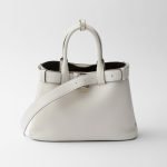 Prada Buckle Small Leather Handbag With Belt