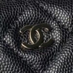 Chanel 24S AP4000 Mini Clutch With Chain Crossbody Bag Black Caviar Light Gold Hardware - Image 3