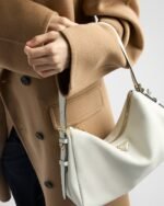 Prada Aimée Large Leather Shoulder Bag - Image 6