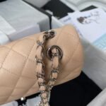 Chanel Small Classic Handbag Caviar Silver Hardware - Image 4