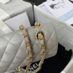 Chanel Small Classic Handbag Caviar Gold Hardware - Image 4
