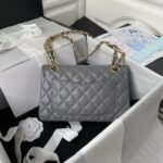 Chanel Small Classic Handbag Gold Hardware - Image 2