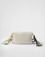 Prada Soft Sound Small Leather Shoulder Bag With Charms - Image 4